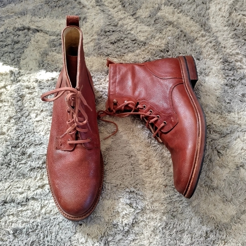 ugg Selwood Scotch Grain lace up Chelsea Boots sz 11